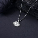 Sterling Silver Hockey Basketball Baseball Soccer Football Sports Pendant Necklace
