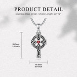 Sterling Silver Cross Pendant Necklace Christian Religious Jewelry Gifts for Anniversary