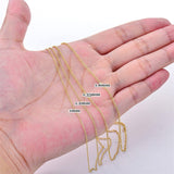Cable Chain Necklace 1mm, 1.2mm, 1.35mm, 1.6mm, 1.75mm Durable Strong Solid 14k Gold Chain Necklace Women
