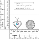 14K Gold 2  Simulated Birthstone Personalized Engraved Pendant Necklace for Women
