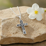 Sterling Silver Cross Pendant Necklace for Women Southwestern Cross Jewelry Gifts