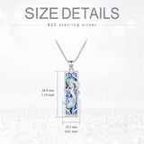 Sterling Silver Abalone Shell Mermaid Pendant Necklace