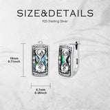 Sterling Silver Abalone Shell Cross Faith Hourglass Skull Leverback Earrings for Women