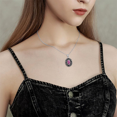 Sterling Silver Custom  Birthstone Engraved Class High School College Graduation Necklace