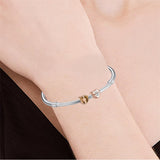 Sterling Silver Personalized Photo&Engraved  Rose Gold Heart Charm Beads