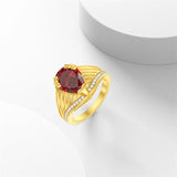 10K 14K 18K Gold 3CT Engagement Wedding Band Promise Ring for Men
