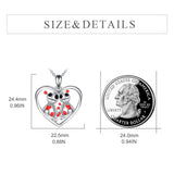 odoo Necklace Sterling Silver Witch Voodoo/Evil Bunny Pendant Gothic Jewelry Gifts for Women Girls
