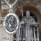 Sterling Silver Saint Joseph St Michael Saint Peter Saint Christopher Religious Pendant Necklace