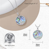 Sterling Silver Triple Moon Goddess Tetragrammaton Lilith Hecate  Pagan Wiccan Amulet Pendant Necklace