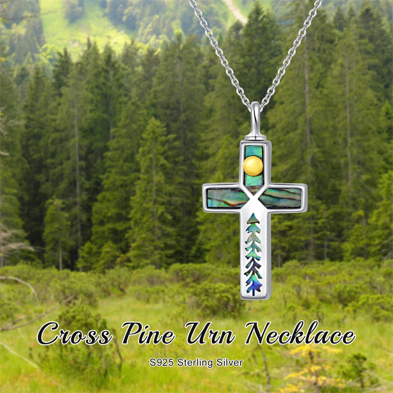Sterling Silver Abalone Shell Opal Butterfly Dragonfly Tree of Life Pet Paw Cross Urn Necklaces for Ashes