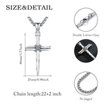 14K Gold Plated Cross Pendant Necklace Protection Jewelry Religious Gift