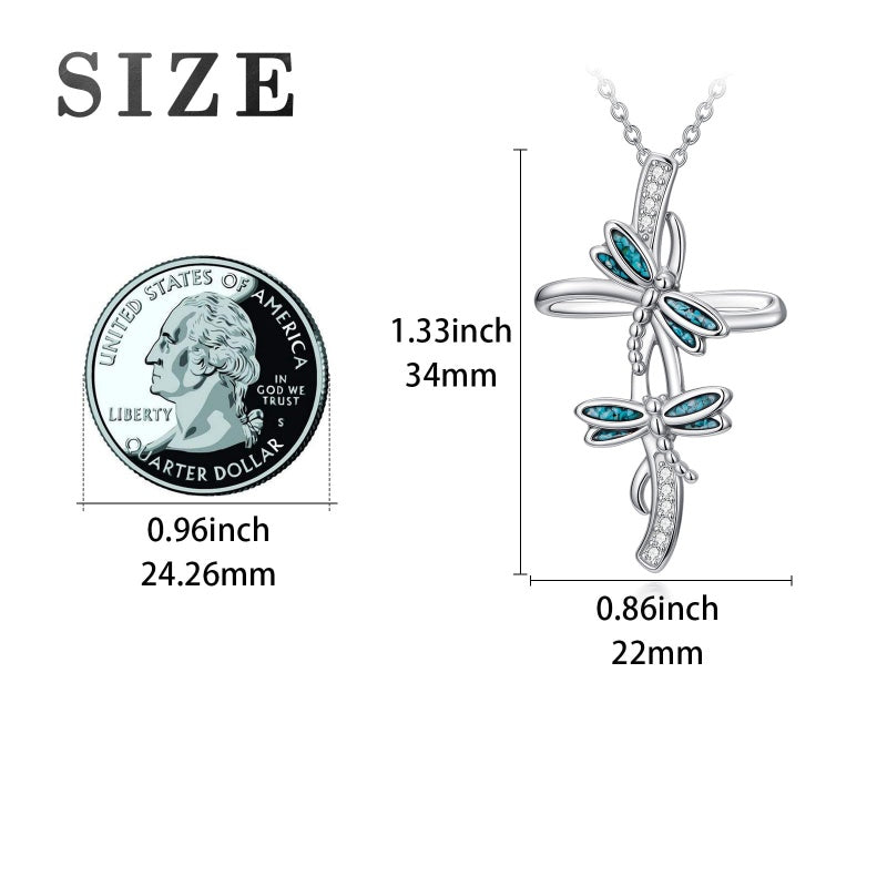 14K Gold Plated Turquoise Turtle Dragonfly Hummingbird Pendant Necklace