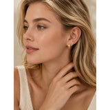 14K Gold Plated Hoop Earrings  Birthday Anniversary Jewelry Gift for Her