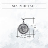 Sterling Silver Saint Gabriel,Saint Jude,Saint Benedict,Saint Patrick ,Saint Peregrine Pendant Necklace