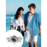 Sterling Silver Pear Oval Kite Heart Hexagon Emerald Coffin Cut Gemstone Engagement Promise Ring Set