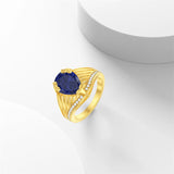 10K 14K 18K Gold 3CT Engagement Wedding Band Promise Ring for Men