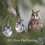 Drop Earrings for Women 925 Sterling Silver Teacup Dangle Earrings for Girls Cute Animal Earrings Animal Jewelry Gift