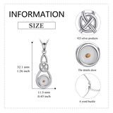 Mustard Seed Necklace Infinity ZC Opal Pendant Sterling Silver Jewelry for Women
