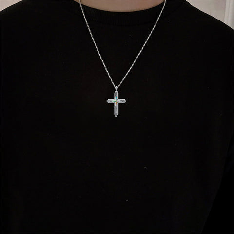 Sterling Silver Obsidian Lapis Lazuli Tigers Eye Turquoise Celtic Knot & Cross Urn Necklaces for Ashes