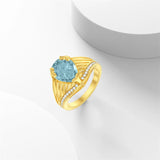 10K 14K 18K Gold 3CT Engagement Wedding Band Promise Ring for Men
