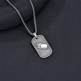 Sterling Silver Dog Tag Baseball Basketball Softball Soccer Pendant Necklace for Men