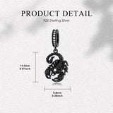 Sterling Silver Cubic Zircon Koala Pig Butterfly Scorpion Dragonfly Bead Charms