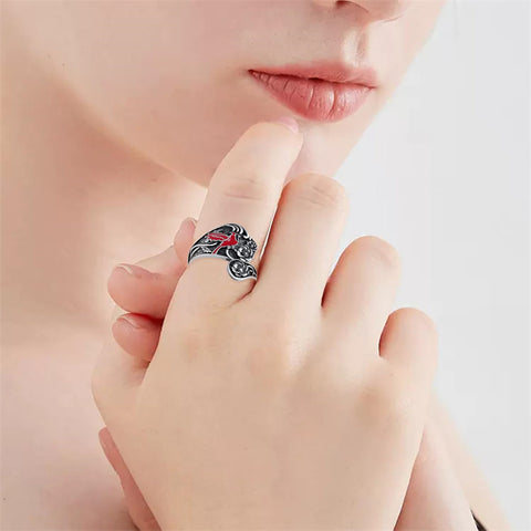 Sterling Silver Hummingbird Butterfly Bee Red Cardinal Pink Flamingo Adjustable Spoon Ring