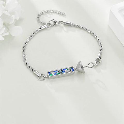 Urn Bracelet for Ashes 925 Sterling Silver Cremation Jewelry for Ashes Keepsake