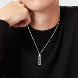 Sterling Silver Saint Michael Urn Necklace for Ashes
