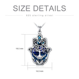 Sterling Silver Hamsa Tree of Life Viking Lion Butterfly Evil Eye Yin Yang Eye of Horus Pendant Necklace