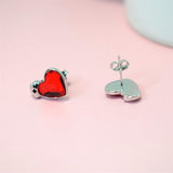 Sterling Silver Medical Symbol Studs Earrings