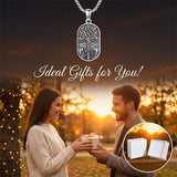 Sterling Silver Memento Mori Tree of Life Anubis Pendant Viking Amulet   Protection Pendant Necklace Egyptian Jewelry Christmas Birthday Gifts