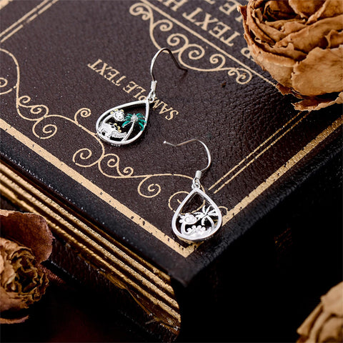 Sterling Silver Bee Butterfly Chicken Chihuahua  Dinosaur Frog Octopus Paw Print Platypus Dangle Earrings