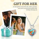 Sterling SilverTurquoise Red Coral Lapis Lazuli Malachite Paperclip Chain Necklace