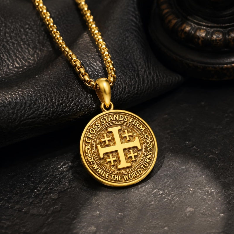 14K Gold Plated Cross Pendant Necklace  Religious Faith Jewelry Gifts for Christmas