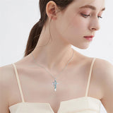 Sterling Silver Cross Bee Hummingbird Butterfly Dove Red Cardinal Pendant Necklace for Her