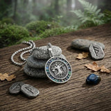 Sterling Silver Peace Sign Coexist Peace Symbol Pirate Tree of Life Thor's Hammer Wolf Raven Viking Series Necklace