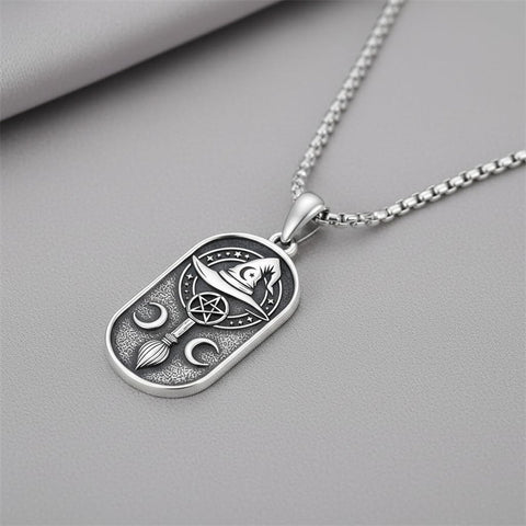 Sterling Silver Memento Mori Tree of Life Anubis Pendant Viking Amulet   Protection Pendant Necklace Egyptian Jewelry Christmas Birthday Gifts