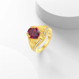 10K 14K 18K Gold 3CT Engagement Wedding Band Promise Ring for Men