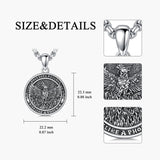 Sterling Silver Phoenix Rising Pendant Necklace NA/AA Sobriety Jewelry