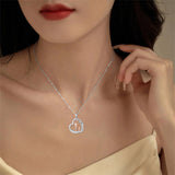 Sterling Silver Mother Daughter Father Daughter Sister Pendant Necklace Family Jewelry for Christmas Mother's Day