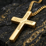 14K Gold Plated Soccer Football Basketball Baseball Cross  with Bible Verses Religious Pendant Necklace for Men
