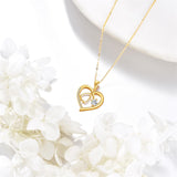 14K Gold Stethoscope Pendant Necklace