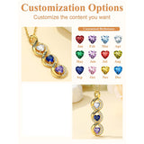 Sterling Silver Personalized  Birthstone Infinity Necklace for Women