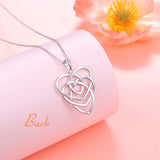 925 Sterling Silver Celtic Motherhood Knot Necklace Jewelry for Women Mom Birthday Gift