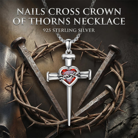 Sterling Silver Star Of David  Cross Pendant Necklace