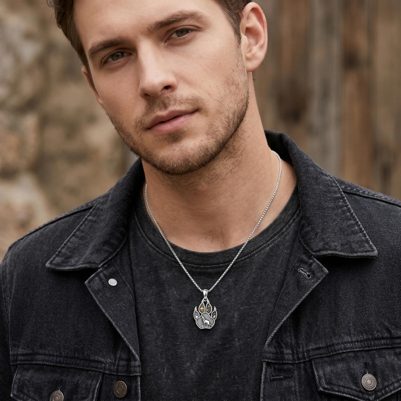 Sterling Silver Peace Sign Coexist Peace Symbol Pirate Tree of Life Thor's Hammer Wolf Raven Viking Series Necklace