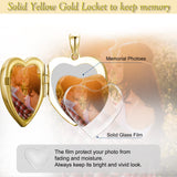 10K 14K 18K Solid Gold Heart Personalized Photo Starburst Cross Rose Wings Butterfly Turtle Celtic Pendant Necklace