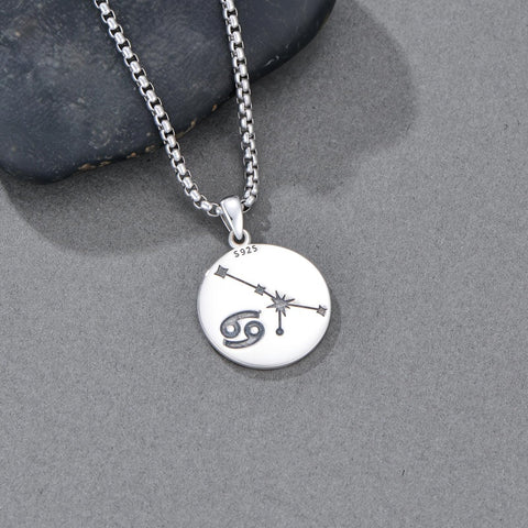 Sterling Silver Constellation Celestial Pendant Necklace Astrology Jewelry Birthday Gifts Christmas