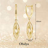 14K Gold Plated Dangle Drop Earrings for Women